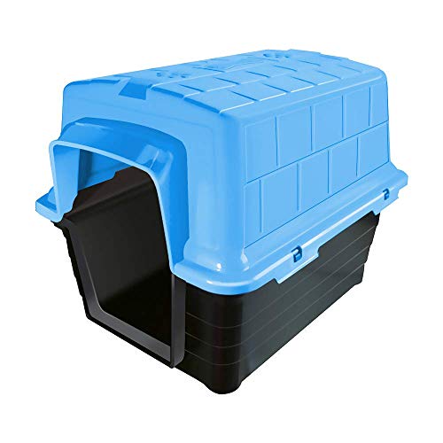 Casinha Plástica Furacão Pet N.3.0, Azul Furacão Pet para Cães