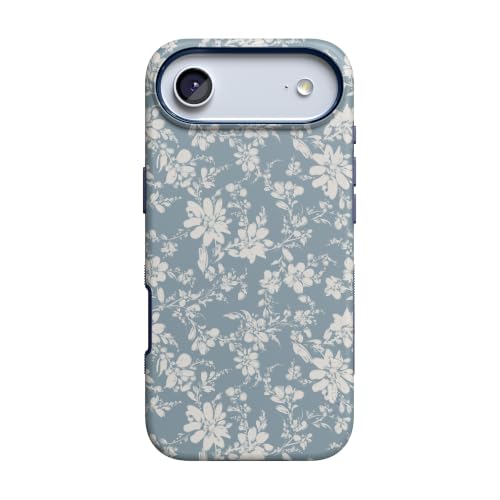 Casely iPhone 17 Air Case | Afternoon Tea | Blue Floral | Bold Protective Design | Compatible with MagSafe