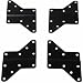 Husky Mounts 4 Universal VESA Adapters Extenders Converts 200x200 Mount to fit 400X400, 400x200, 400x300 and 300x300 Patterns, Flat Screen TV Wall Mount Bracket Extensions