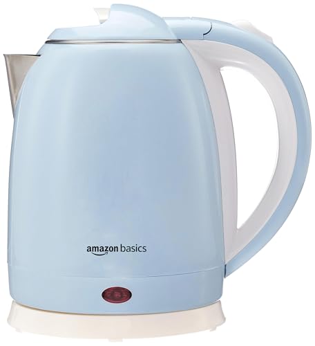 Amazon Basics 1.8-liter Electric Kettle with Double Layered Cool Touch Outer Body | 1500 Watt | Auto Shut-Off | Great for Tea, Coffee, Instant Noodles, Soup (Blue) (B0D6G1TM2C) Amazon Price History, Amazon Price Tracker