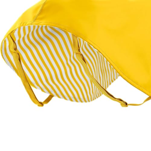Hunter Hunde-Regenmantel Milford, Farbe: gelb, ergonomische Passform für optimalen Schutz, individuell verstellbar, Reißverschluss für Geschirrträger, pflegeleicht & waschbar bei 30 °C, Größe: 50