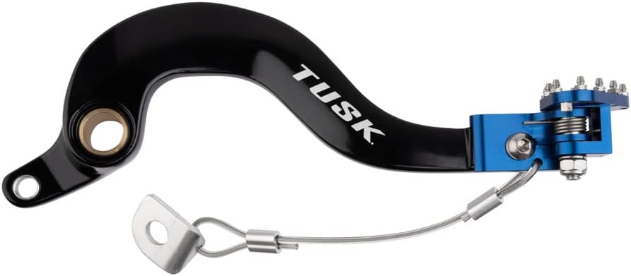 Tusk Aluminum Brake Pedal Blue Tip Compatible with Yamaha YZ450F 2006-2009/WR450F 2007-2011