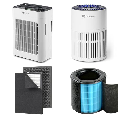 Dr.Prepare Air Purifier for Large Rooms (3000 ft²) 4 pcs