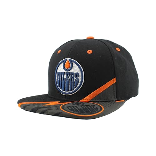 Edmonton Oilers NHL Officially Licensed Adjustable Snapback Hat Flat Bill Z11 Bolt