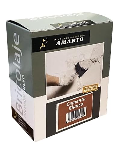 Materiales en polvo para pequeñas reparaciones en el hogar,cemento blanco,cemento cola,yeso,escayola y masilla en polvo (Cemento Blanco, 1,5 kg)