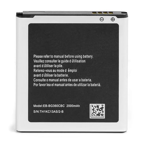 NEWASHAN Batterie EB-BG360CBC Compatible avec Samsung Téléphone Portable Galaxy Core Prime J2 VE SM-G360P G360F G361F G3606 G3608 G3609 EB-BG360BBE 2000mAh...