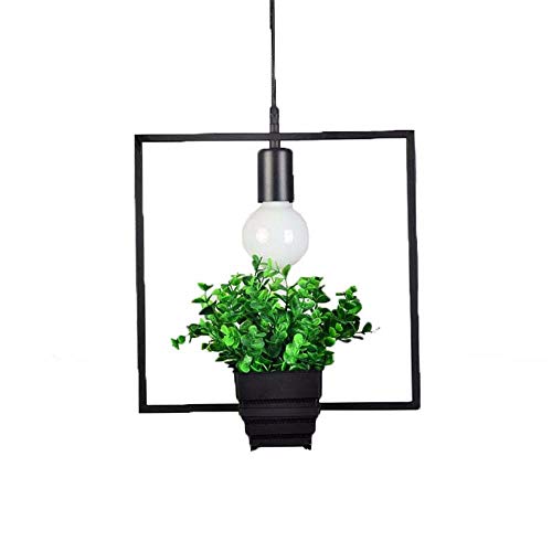 Preisvergleich Produktbild yuyu19-Chandelier Chandelier Balkon Grünpflanze Garten Restaurant Teestube Teehaus Dekoration Schmiedeeisen Kronleuchter, B