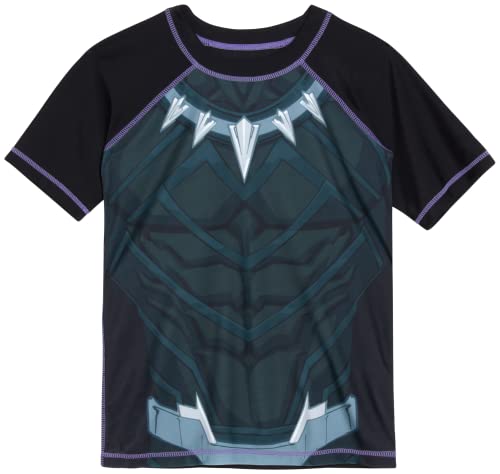 Marvel Boys Rash Guard Set - UPF 50 Avengers Short Sleeve Boys Swim Shirt and Swim Trunks (Sizes: 2T-12)3