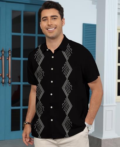 KYKU Hawaiian Shirt for Men: Beach Summer Mens Button Down Short Sleeve Shirt Tropical Vacation Casual Clothes2