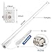 VHF Marine Radio Antenna 156-163MHz Fiberglass Waterproof Boat Antenna 43.5in with 22.9ft RG-58U Cable,PL259 Male Connector Adjustable Ratchet Fixed Mount Base