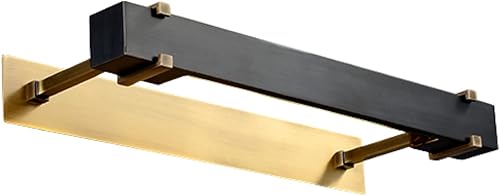 Lámpara - Lámpara retro para tocador de baño, 2 luces, aplique de pared de latón negro y antiguo, accesorios de iluminación industriales para