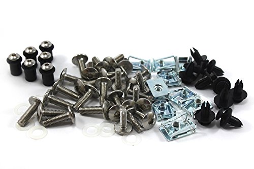 Speedy Fasteners Kit completo de tornillos y accesorios de acero inoxidable para carenados y pantalla compatible con Yamaha R6 2006-2007 Cover