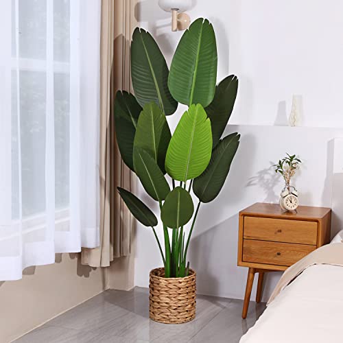 Fopamtri-Piante-Finte-da-Interno-Esterno-Strelitzia-Artificiale-160cm-Hawaiian-Tropic-Party-Pianta-Artificiale-Palma-Albero-Decorazioni-Casa10-Foglie1-Pack