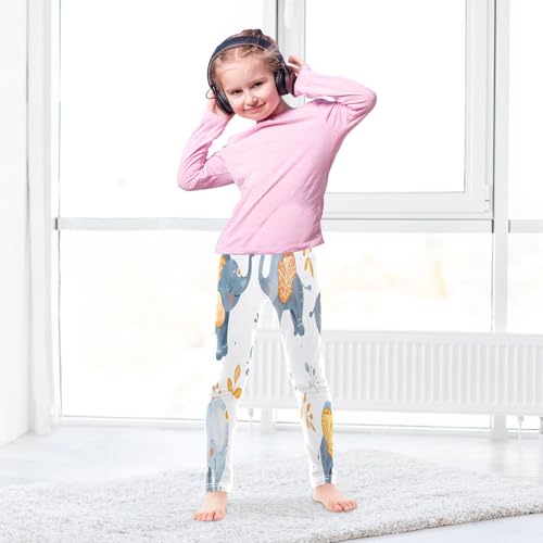 Bolaz Toddler Girls Leggings Printed Yoga Pants Leggings Cute Painting Elephant for Kids4