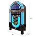 Arkrocket Taurus II Mid-Size Jukebox Vinyl Record Player Bluetooth USB SD CD Player Radio Retro Turntable Classic Jukebox (Taurus II - Black)
