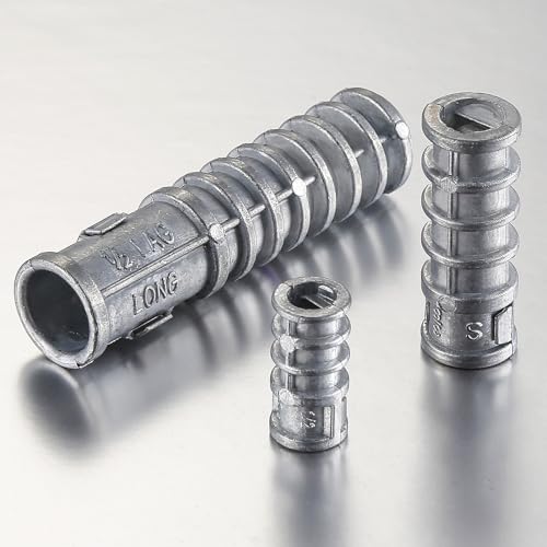 Wensilon DXM01 30Pcs)1/4 * 1-1/2 Lag Shield Anchor Long Zinc Alloy Bolts Concrete Anchors thumb #2