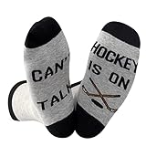 JTOUK Hockey Sportliebhaber Geschenk Hockey Geburtstagsgeschenk Can't Talk Hockey Is On Neuheit Hockey-Socken für Fans, Hockey ist auf der EU