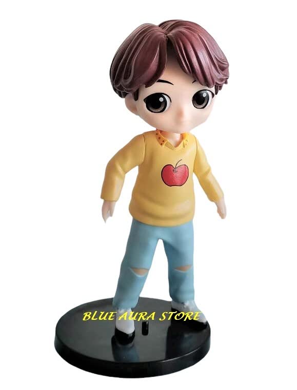 Blue Aura BTS Suga Figure Big Size Height 15CM Bangtan Boys Collectible - Idol (Suga)