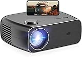 Vidéoprojecteur 12000 Lumen ,WiFi Bluetooth Full HD 1080P Rétroprojecteur,Projecteur WiFi Portable 4K Supporté,300' Home Cinéma Supporté Fonction Zoom,Mini Projecteur pour PPT,iOS,Android,PS5
