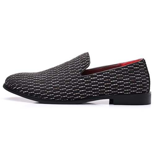COSIDRAM Men's Dress Loafers Classic Tuxedo Suit Moccasins Comfort Slip On Casual Shoes3