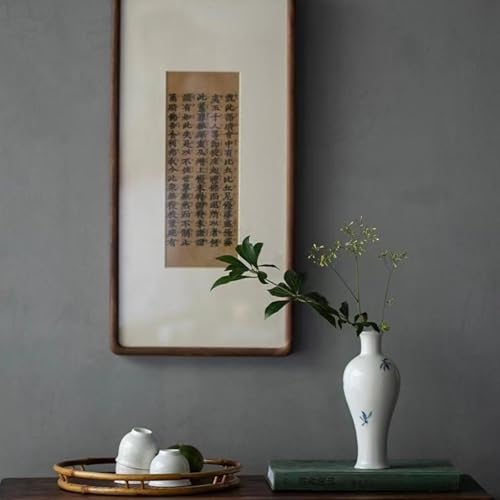 Vase style chinois haut de gamme dessiné à la main, objet d'art de 17,5 cm - 6