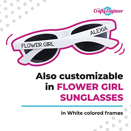The Crafty Engineer Personalized Sunglasses for Kids Ring Bearer Flower Girl4