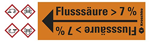 LEMAX® Rohrleitungsband Flusssäure > 7%,praxisbewährt,ab Ø10mm,orange/schwarz,33m/Rolle