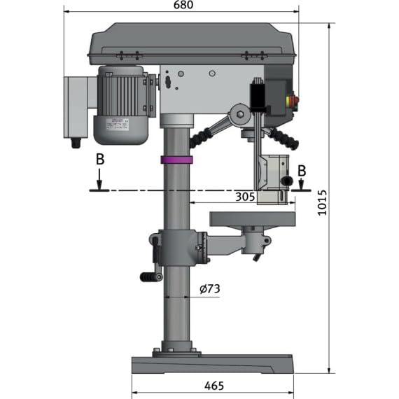 Wiertarka stołowa i kolumnowa OPTIdrill D 23Pro 1Ph