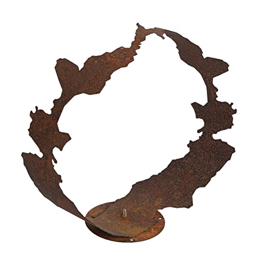 ESTEXO Dekofigur Gartendeko Edelrost Skulptur Gartenskulptur Rost Figur Dekoration Deko 48 cm