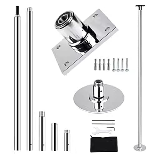Bastón de baile giratorio para el hogar y el gimnasio, poste estático extraíble de 45 mm, capacidad de 440 libras, ideal para práctica de baile y fitness