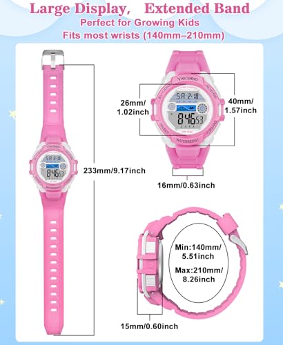 Image of Kids Digital Watch for Boys Girls, Waterproof LED Colorful Lights Sports Watch Suitable for 5-17 Years Old Teenagers (with Gift Box)