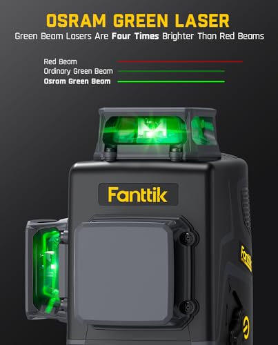 Fanttik D12 PLUS Laser Level Self Leveling 3 × 360° & DT1 Laser Level Tripod