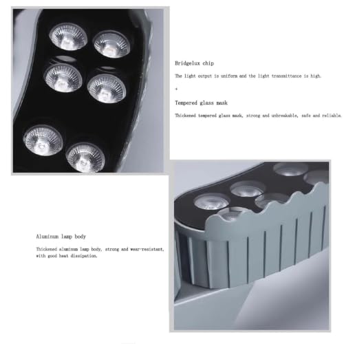 Foco LED para árboles luces de exterior para paisajes jardín blanco 72W resistente agua 4