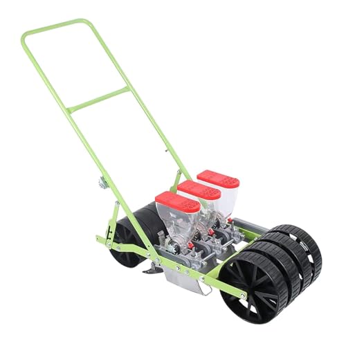 Seminatrici di Precisione per Piccoli Giardini, Seminatrici Manuali, Spandiconcime da Giardino, Seminatrici Manuali da Giardino A Spinta, Piante di Canapa, Prezzemolo, Cavoli, Ravan(Size:Tre Righe)