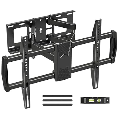 MOUNT PRO Full Motion TV Mount for Most 42-82 inch TVs, Wall Mount TV Bracket with Swivel Articulating Extension Tilt Arms, Television Wall Mount Max VESA 600x400mm, 100lbs Loading, Fits Max 16" Studs