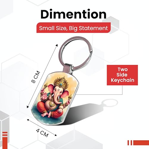 Image of Premium Printed Metal Keychain for Men & Women | High-Definition Artwork Print | Durable Key Ring for Car, Bike, Home & Office Keys | Stylish Decorative Key Holder Gift