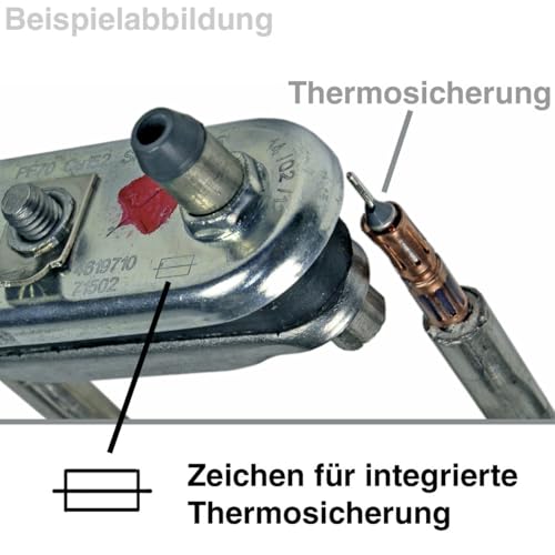 Europart Heizelement wie Whirlpool 481010496465 2050W 230V für Waschmaschine Schleuder