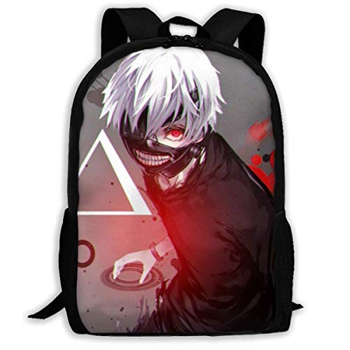 DJNGN Mochila Informal Escolar de Viaje Tokyo Ghoul Ken Kaneki Adult Travel Backpack