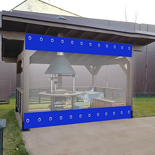 Cortina transparente exterior de jardín resistente a intemperie 5
