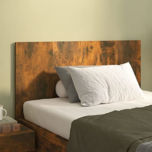LAPOOH Cabecero Cama, Cabeceira Cama, Cabezal De Cama, Madera contrachapada Roble Ahumado 120x1,5x80 cm