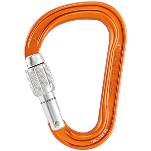 Petzl, Attache Screw-Lock Carabiner, Lightweight, Compact, pear-Shaped Screw-Lock Carabiner