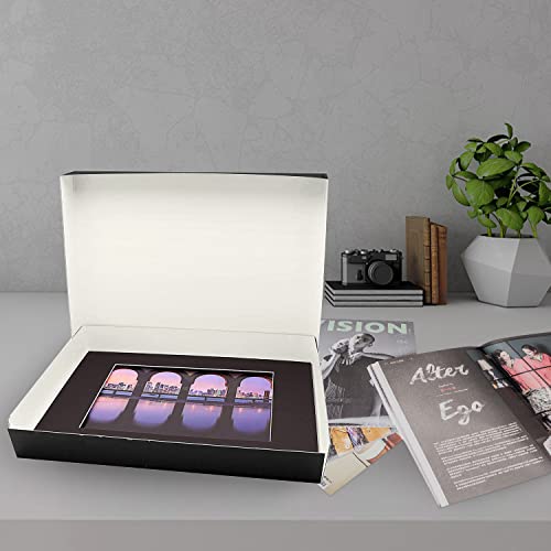 Lineco, 16X20X3 Black Museum Archival Storage Box, Drop Front Design. Acid-Free With Metal Edge. Protects Picture Longevity, Organize Photos, Documents, Crafts, Diy. #TOP4