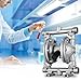 VEVOR Air-Operated Double Diaphragm Pump, 1/2 in Inlet & Outlet, Stainless Steel Body, 8.8 GPM & Max 120PSI, PTFE Diaphragm Pneumatic Transfer Pump for Petroleum, Diesel, Oil & Low Viscosity Fluids