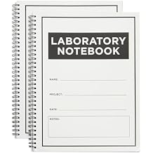 Bright Creations Carbonless Laboratory Notebook with 100 Sheets, Engineering Paper 8.5x11 In, 2 Pack