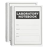 Bright Creations Carbonless Laboratory Notebook with 100 Sheets, Engineering Paper (8.5x11 In, 2 Pack)