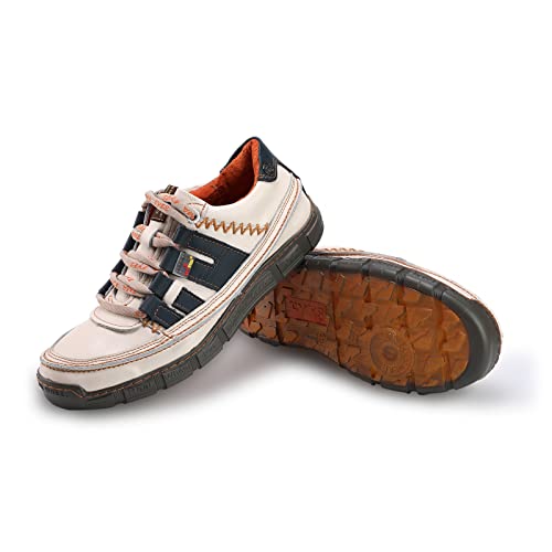 TMA EYES Men's Shoes Comfortable Casual Leather Shoes Slip on Lace up Shoes3