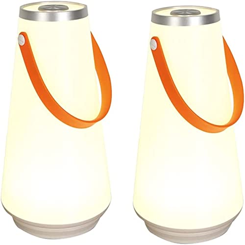 SYUUD Lámpara de Camping Colgante portátil con luz Nocturna LED, luz de Camping portátil Recargable, Camping Recargable con luz LED portátil, lámpara de Mano Recargable (2PCS) Cover