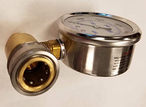 Ar Annovi Reverberi Ar376000 A.r Quick Connect Plug Mount, Max Psi 6000, Qc Pressure Gauge #TOP1