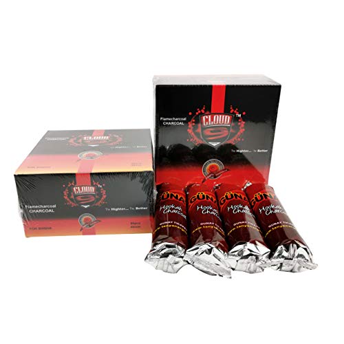 RMAN® Shisha Kohle Hookah Wasserpfeife Smoking Kohle Holzkohle Schnellzündend 40 mm 16 Rollen 160 Stück – Bild 6