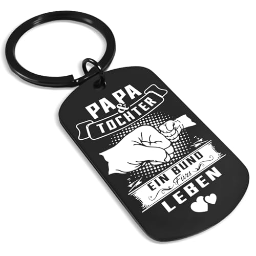 Regalo per papà e figlia, regalo per la festa del papà per papà, regalo di compleanno, festa del papà, Natale, Pasqua, Capodanno, ringraziamento, Nero , Wie in der Abbildung gezeigt